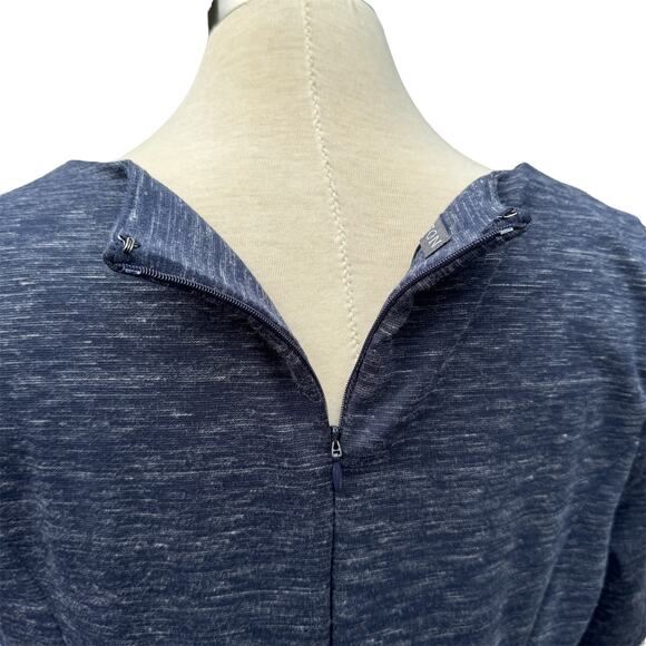 Covington Heathered Navy Short Sleeve Dress Women’s L - Picture 6 of 6